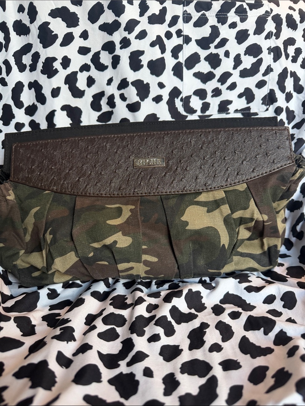 Miche Classic Purse SHELL ONLY Fits Classic Bag STEPHANIE Green Brown‎ Camoflage